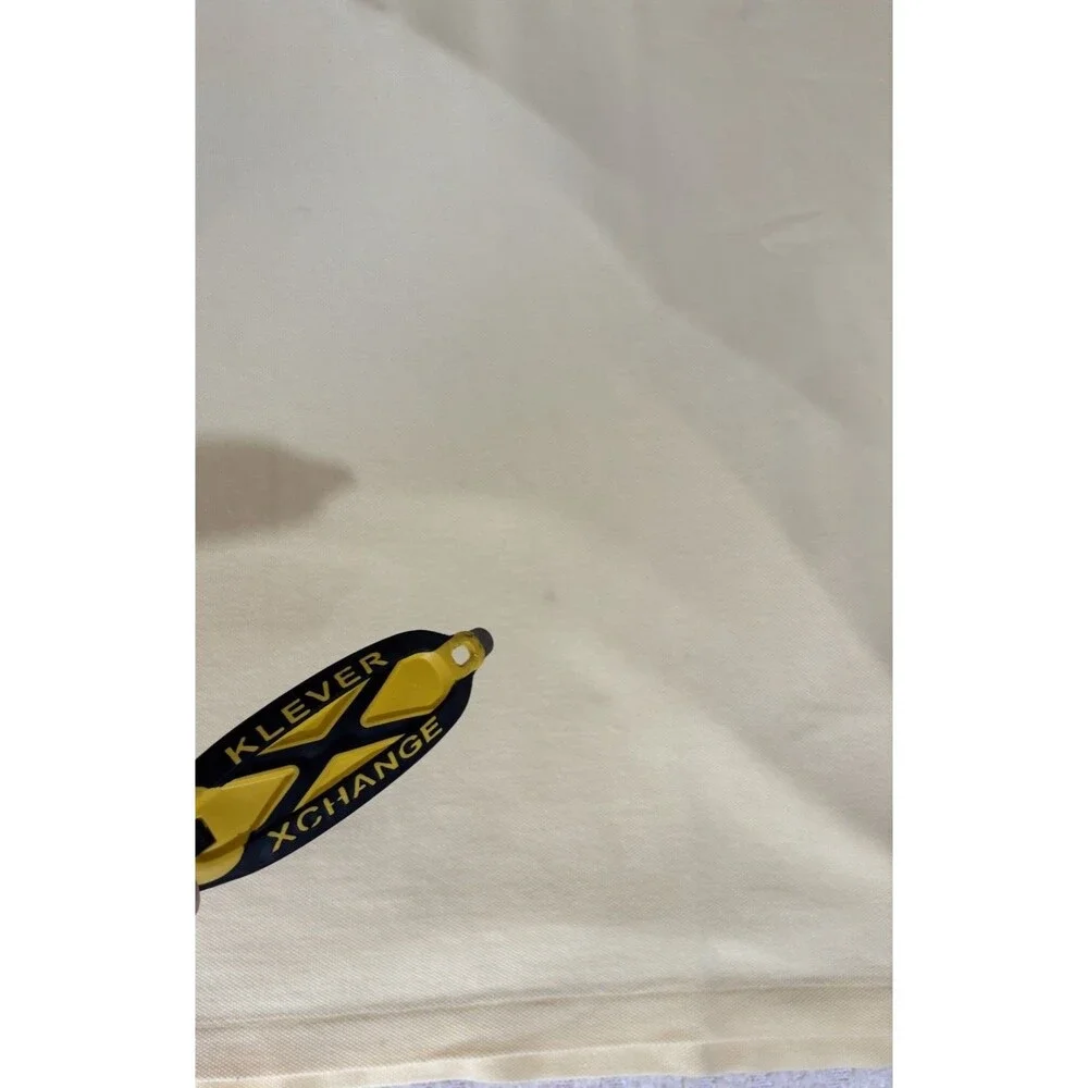 Vintage Ralph Lauren Embroidered Polo Shirt Light Yellow Mens Size Large